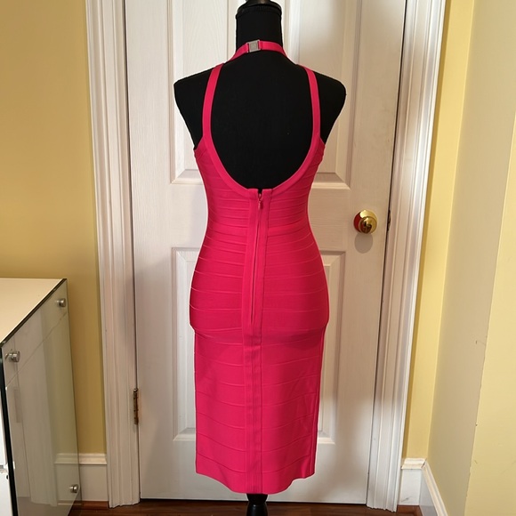 Herve Leger midi watermelon color size S - Picture 2 of 2